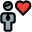 Favorite business to work on with a heart logotype icon