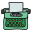 Typewriter With Paper icon