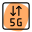 Fifth Generation of internet connectivity in cellular network icon