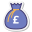 Bolsa de dinero de libras icon
