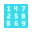 Square with Numbers icon