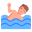 Schwimmen Rückansicht icon