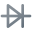 symbole de diode icon