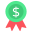 financial badge icon
