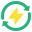 Segno del triangolo energetico icon