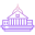 external-Senate-House-medieval-architecture-icongeek26-outline-gradient-icongeek26 icon