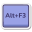 Alt + F3 icon