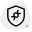 DNA sequence protection with shield technology layout icon