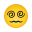 Gesicht-mit-spiralförmigen Augen-Emoji icon