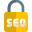 Secured format to lock function of search engine optimization icon