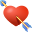 emoji de coração com flecha icon