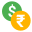 Intercambio de rupias icon