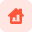 Sales figure in a bar chart format of a house icon
