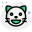 Cat grinning facial expression with mouth wide open icon