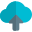File uploading on a cloud network server with up arrow icon