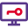 Computer system locked with a passcode heavy authentication protocol icon