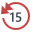 15 segundos Retroceder icon