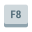 F8 Key icon