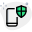 Mobile protection with anti virus protection badge icon