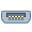 Micro USB B icon