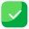 Cuadro de verificación relleno icon