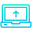 Laptop Upload icon