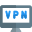 Desktop virtual private network for secured internet connectivity icon