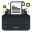 máquina de escribir externa marketing digital iconos flatart iconos planos de color lineal icon