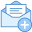 Adicionar envelope aberto icon