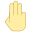 Tres dedos icon