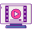 外部视频广告广告代理扁平图标线性彩色扁平图标 icon
