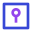 Keyhole square icon