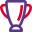Racing championship victory cup isolated on a white background icon