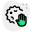 Avoid touching the virus from bare hand icon