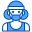 外部ランナーマスクアバターxnimrodx-blue-xnimrodx icon