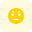 Upset emoji with angry face and raised eyebrows icon