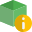 Dimension information of 3D printing cubic shape prototype icon