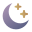 Lune et étoiles icon