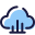 Gráfico de barras en la nube icon