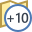 Zeitzone +10 icon