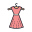 Vista traseira do vestido icon