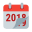 calendário de ano novo - icon