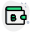 Bitcoin money digital wallet logotype of mobile application icon
