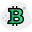 BTC, Bitcoin cryptocurrency electronic cash logotype layout icon