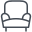 fauteuil club icon