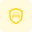 Vehicle protected by insurance policy isolated on a white background icon