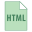 Tipo di file HTML icon