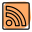 RSS, short for really simple syndication, is a way to get brief updates icon