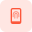 Mobile phone with in display finger print sensor icon