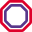 Road traffic sign for the stop sign layout icon